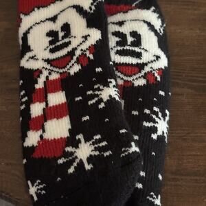 Disney Mickey Mouse Socks Holiday Theme Size 4-10